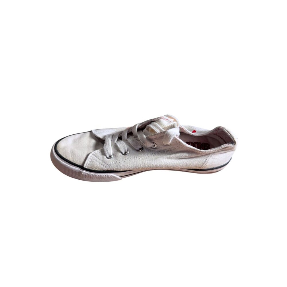 Snoopy Canvas Sneakers With Red Hearts Print Womens Size 3 - Picture 10 of 10